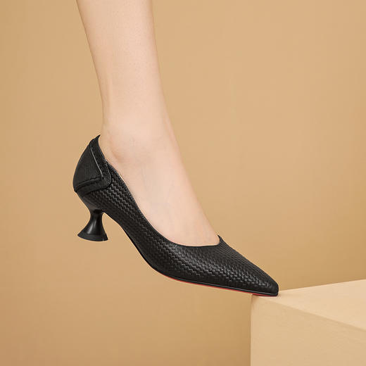 时尚百搭，纯色高跟鞋GLS684 商品图4