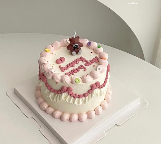 【优品系列】---【花边小熊蜡烛】 商品图0