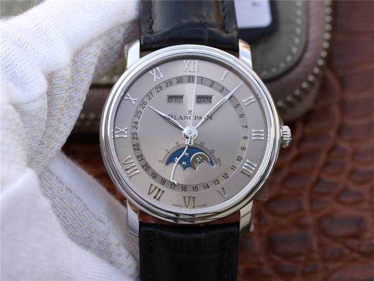 OM厂宝珀月相6654复刻表要怎么单独调日历月相呢?