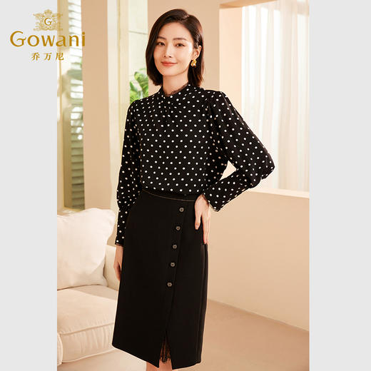 乔万尼秋季新品衬衫法式波点长袖设计ET3C642 商品图1