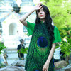 雀翎戏绿连衣裙 |  杨老师同款 | 现货加急发 商品缩略图2