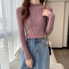 【好穿到炸裂！“0压感”半高领针织衫】软糯贴肤，1秒蓄热保暖，百搭显瘦穿出gao级感！秋冬常备，针织毛衣女高领长袖内搭修身中领韩版打底衫套头T恤 商品缩略图2