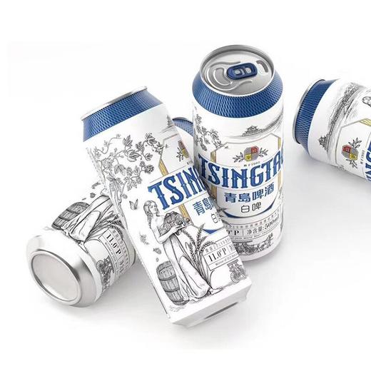 【整箱】青岛啤酒全麦白啤11度500ml*12听 商品图2
