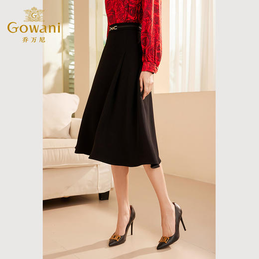 乔万尼秋季新品半身裙A字显瘦半裙ET3D616 商品图1