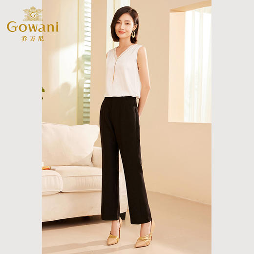 乔万尼新品无袖背心简约v领设计感上衣ET3H745 商品图1