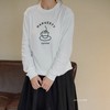 HARVESTY 百搭字母长袖圆领T恤(可选黑/白款) 商品缩略图0