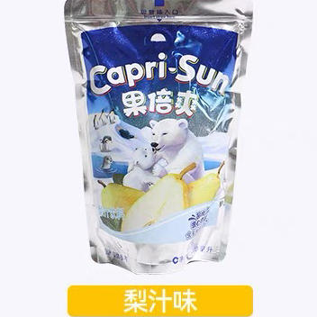 果倍爽吸吸饮料梨子味200ml 商品图0