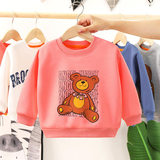【韩版设计❗️儿童卫衣秋季新款】男童单件女童韩版T恤宝宝长袖卫衣童装男士父亲节礼物新年礼盒年货礼盒 商品图3