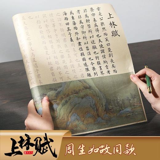 【41件套 上林赋1+笔1+流苏1+墨囊38】精装彩图上林赋礼盒全篇5m套装练字帖描红字帖小楷正楷钢笔式毛笔 商品图1