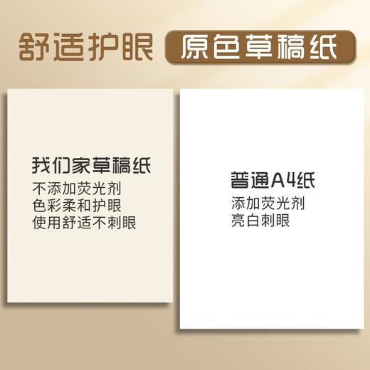 「双面可写」得力草稿本 学生考研用草稿纸加厚护眼白纸软抄本演草纸 商品图1