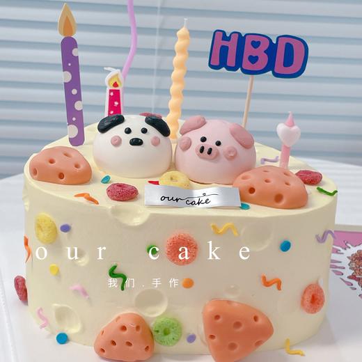 奶酪立体小动物蛋糕-低糖处理无添加 商品图0