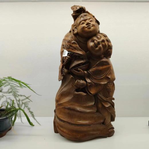 和合二仙°竹雕摆件 商品图0