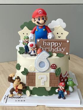 「男孩」超级玛丽  马里奥蛋糕