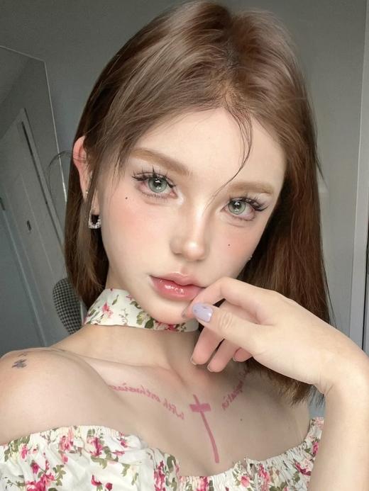 loveiikira日抛 天青色 14.2mm 日抛无售后！！有同款半年抛 商品图6