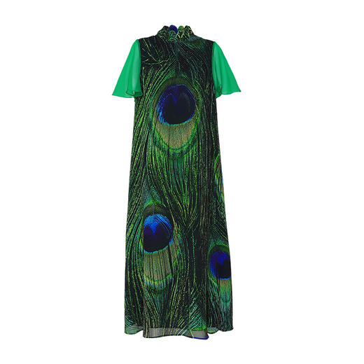 雀翎戏绿连衣裙 |  杨老师同款 | 现货加急发 商品图12