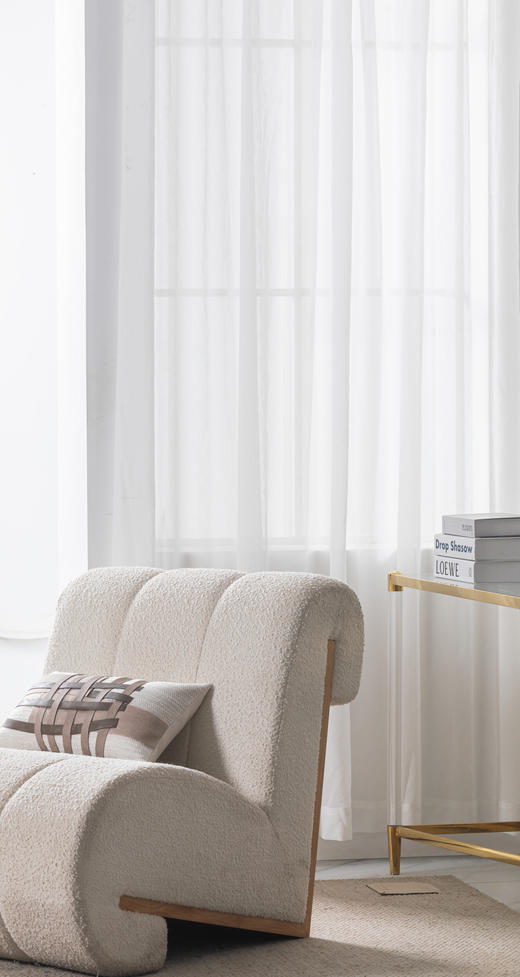 【纱帘-224-1-21A】卧室纱帘/绣花纱/垂顺飘逸/2026新款 商品图0