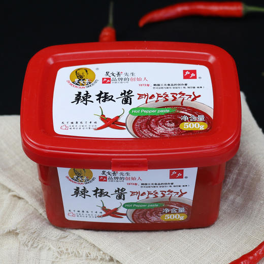 「韩式辣酱」户户辣椒酱【500克】调味韩式炒年糕石锅拌饭韩式火锅甜辣酱粮油米面 商品图1