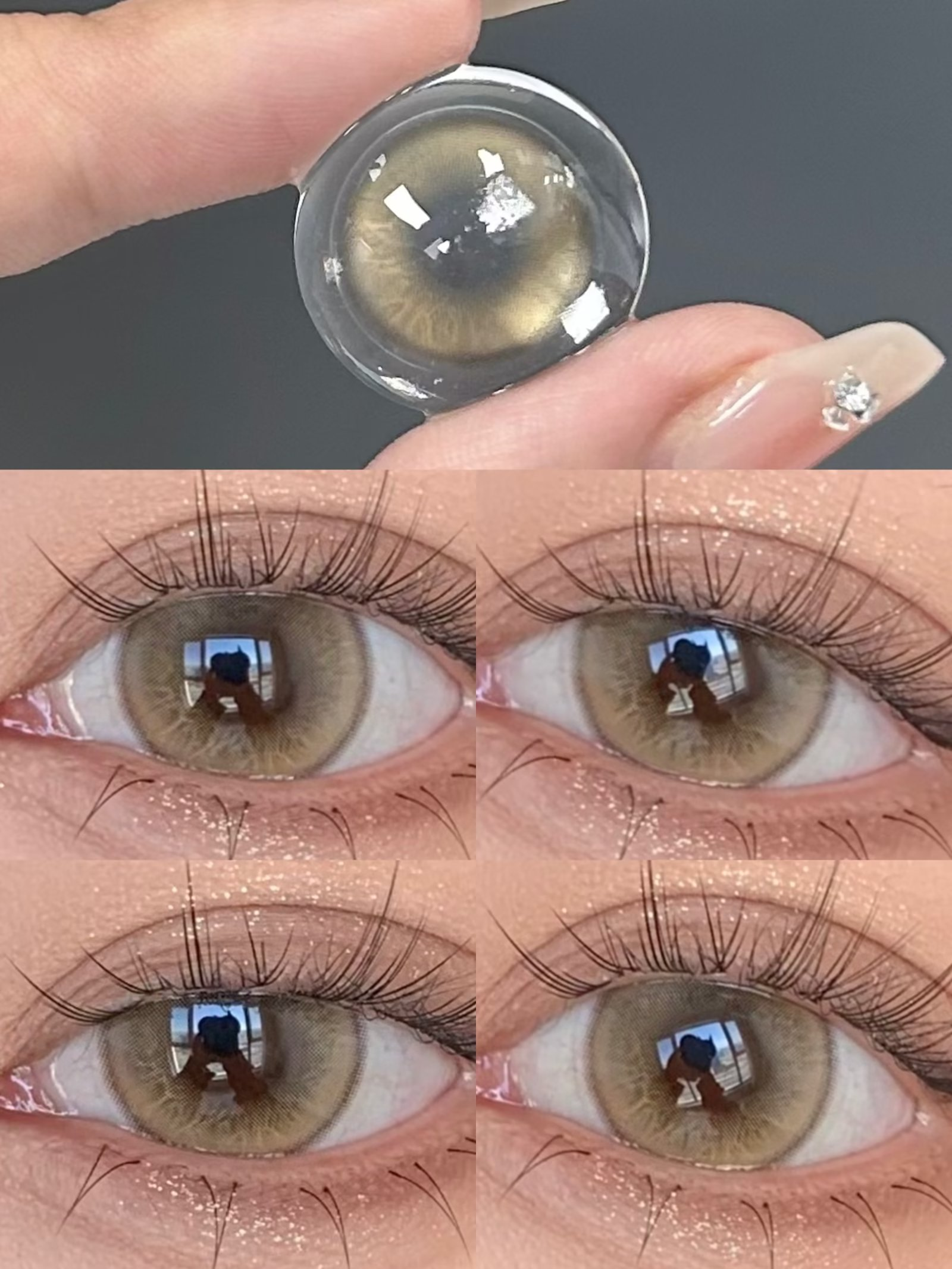 loveiikira半年抛 琉璃心 棕 14.2mm 非离子 双版本 半年抛两片装