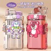 艾可思迪士尼tritan儿童水杯男女孩夏天上学生专用吸管杯可爱草莓熊双饮杯子520ml【包邮直发】 商品缩略图1