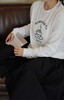 HARVESTY 百搭字母长袖圆领T恤(可选黑/白款) 商品缩略图3