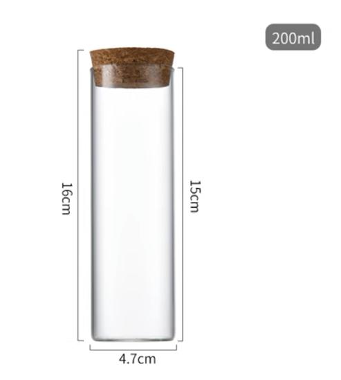 玻璃木塞管200ML 商品图0