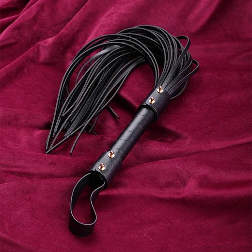 纵锦浪里sp工具散鞭黑色流苏鞭皮鞭 商品图2