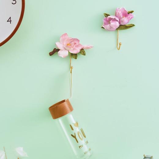 欧式立体花卉挂钩无痕钉浮雕玫瑰花衣帽钩置衣厨房玄关挂衣钩单钩 商品图3