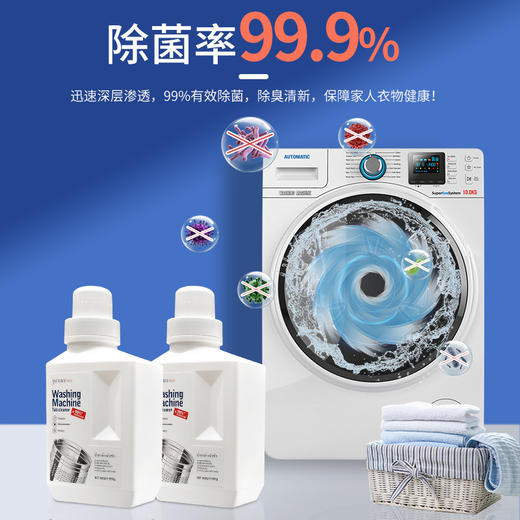 【立减10元！活氧清洁 洗衣更洁净】泰国YESUS洗衣机槽清洁剂，除霉垢，滚筒清理去污，遇水熔，无残留，不挑机型，祛除异味源，让你的衣服更干净更健康-li。sh 商品图3