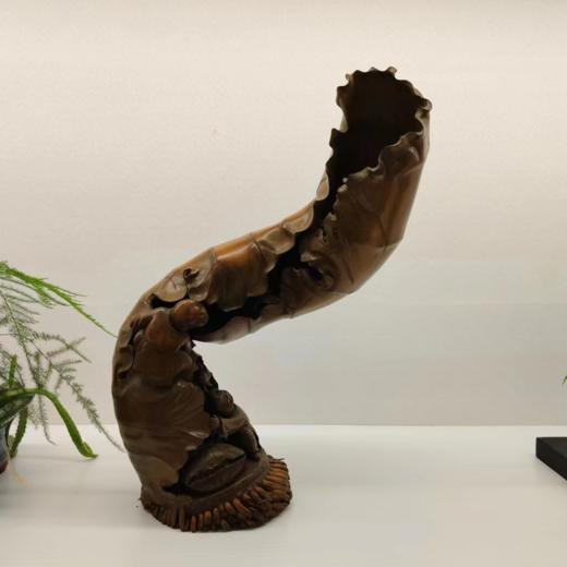 随形和合二仙°竹雕摆件 商品图0