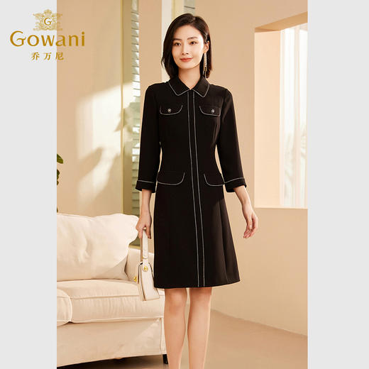 乔万尼秋冬新品连衣裙小香风简约高级感ET3E648 商品图1