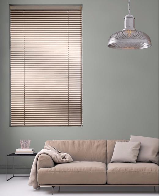 【铝百叶-银铃SL713】卫生间厨房浴室办公室/免打孔百叶窗帘/铝合金/窗户遮光升降卷帘 商品图0