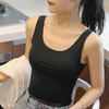 DD-无痕细肩带冰丝背心带胸垫露肚脐防走光运动打底内衣外穿性感裹胸 商品缩略图7
