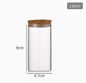 玻璃木塞管130ML