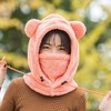 韩版女冬天棉帽子户外骑行电动车护耳保暖帽儿童加绒帽子围巾一体 商品缩略图8