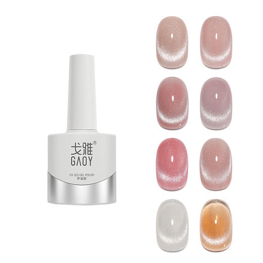 【新款网红美甲❗️gaoy戈雅小灯泡】晶石猫眼甲油胶爆闪指甲胶美甲专业 商品图3
