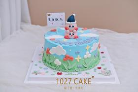 1027CAKE |  立体星之卡比 手绘