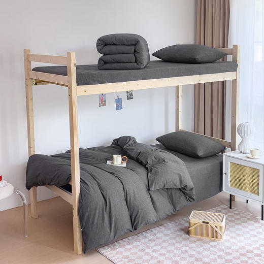 【宿舍三件套】纯棉学生宿舍三件套床品件套格子纯色单人上下铺 商品图10