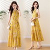 XL-fyz2527夏季太古里黄袍海边度假风气质连衣裙 商品缩略图2
