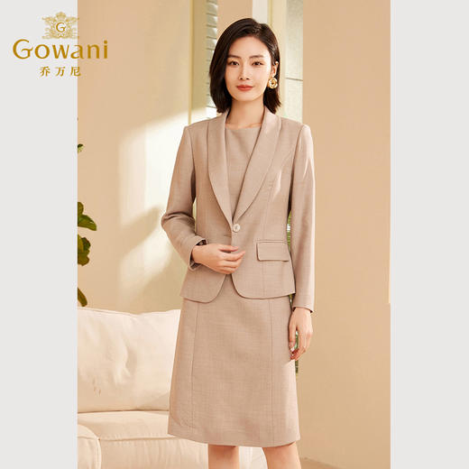 乔万尼秋冬新品无袖连衣裙内搭通勤羊毛裙ET3E699 商品图1