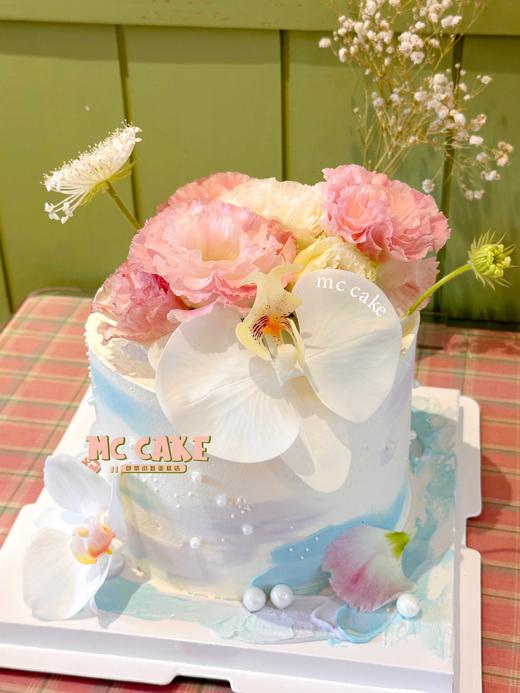 ins 鲜花蛋糕（蝴蝶兰为假花） 商品图2