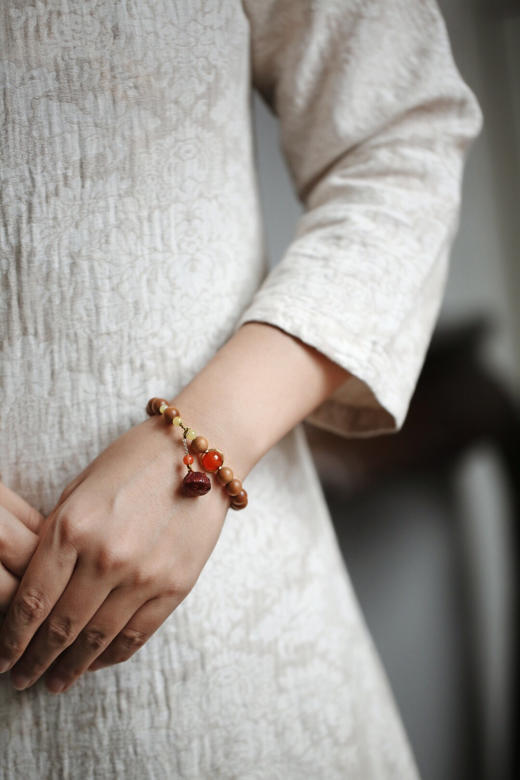 【青山特惠】8mm*18颗老山檀香原创知沐手串y50 商品图7