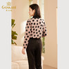 Gowani乔万尼秋新品女士长袖衬衫抽褶收腰设计ET3C749905 商品缩略图4