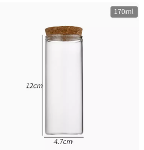 玻璃木塞管170ML