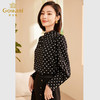 乔万尼秋季新品衬衫法式波点长袖设计ET3C642 商品缩略图3