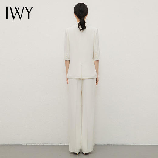 IWY/米白色高级感休闲西装外套女新款时尚名媛气质女神范职业套装C13511+P33511 商品图3