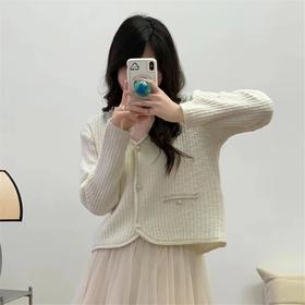 【秋季新款❗️小香风开衫毛衣】女洋气设计感小众针织外套上衣ins潮