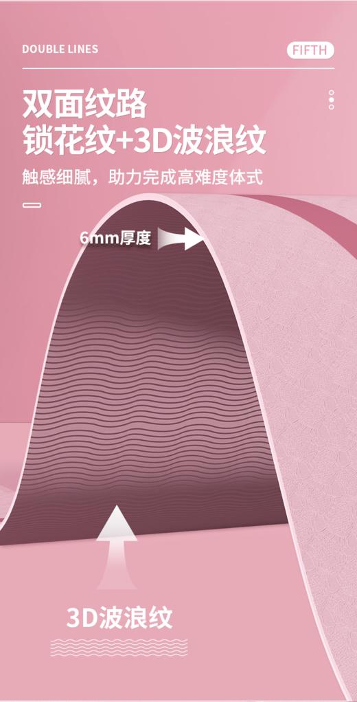 //【凯速TPE体位线瑜伽垫 EA03】刘畊宏女孩怎么能缺少一张跳操用的瑜伽垫！瑜伽垫少不了瑜伽能带来的不仅修身养性， 商品图12