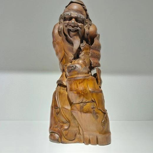 天伦之乐·男°竹雕摆件 商品图0