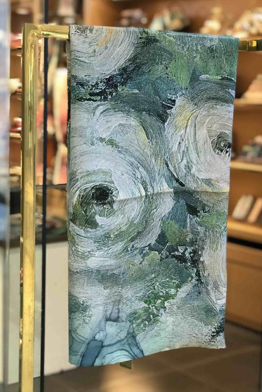 优品堂【曼妙花颜】重磅桑蚕丝长巾披肩两用 商品图2