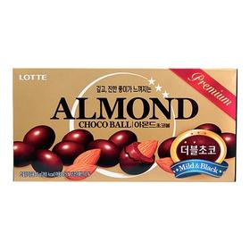 乐天扁桃仁代可可脂夹心巧克力豆46g롯데아몬드초코볼46g